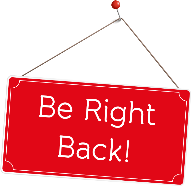 Be Right Back Png - Will Be Right Back Transparent (900x900), Png Download
