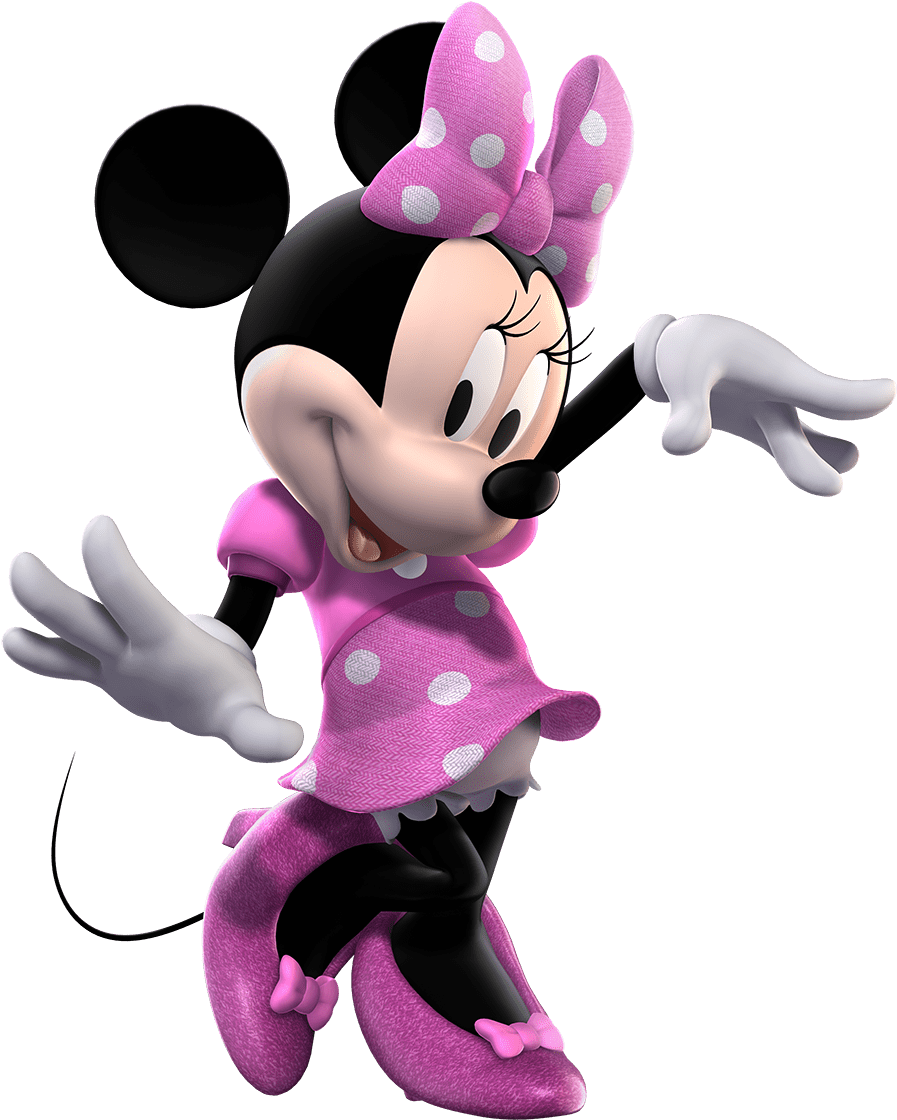 Minnie Mickeymouseclubhouse Wiki - Minnie Mouse Pink (1000x1200), Png Download