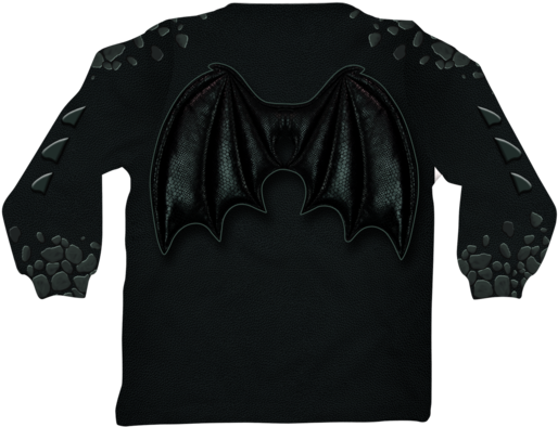 Toothless Nightfury Kid 3d - Long-sleeved T-shirt (600x600), Png Download