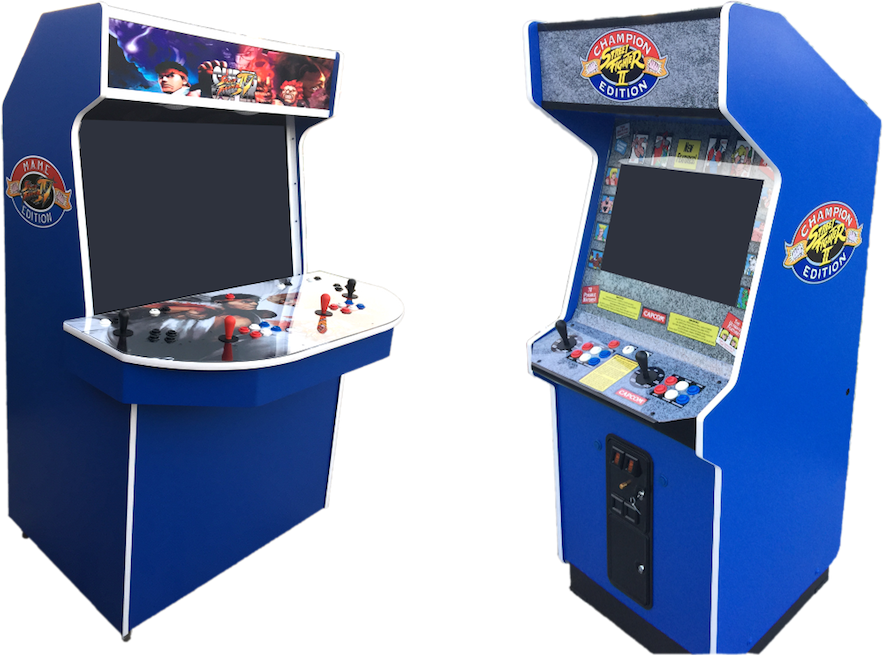 2 Player & 4 Player Retrofit Cabinets - Street Fighter Champion Edition Cabinet (883x655), Png Download