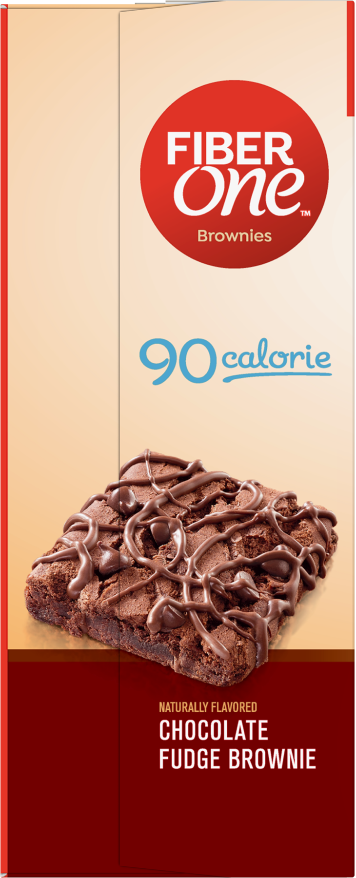 Fiber One 90 Calorie Chocolate Fudge Brownie Mega Pack - Chocolate (1800x1800), Png Download