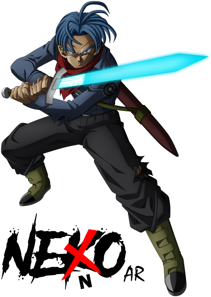 Future Trunks, Sword Of Hope Remake By Nekoar - Sword Of Hope Trunks (755x1058), Png Download