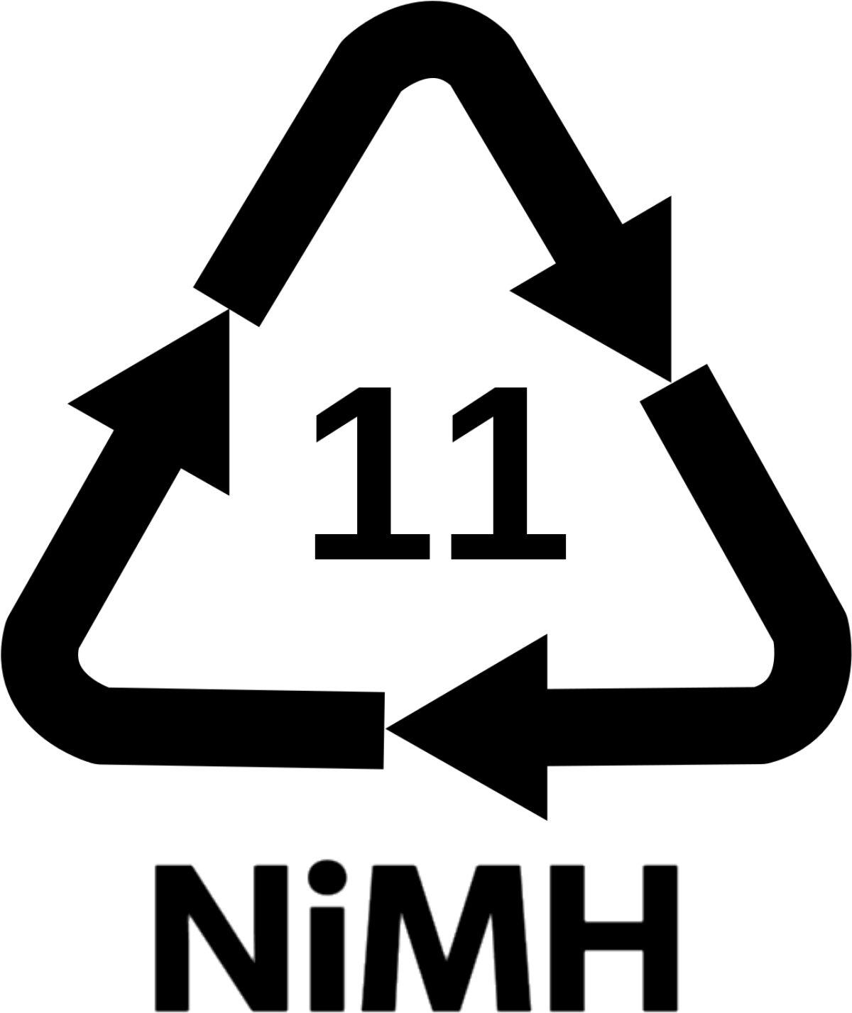 Nickel Metal Hydride Battery Recycling Logo - Aluminium Recycling (1383x1573), Png Download