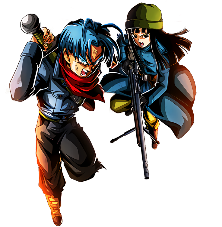 Trunks (future) & Mai (future) Character Hd Version - Cartoon (900x1200), Png Download