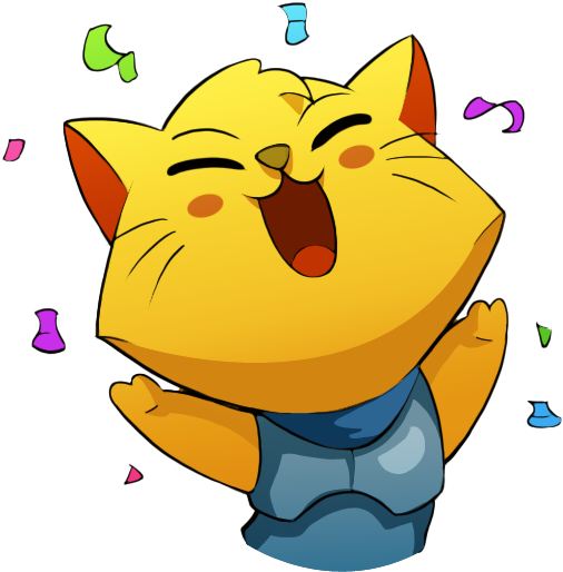 The Lovely Gentlebros Made The Stickers Free On Ios - Cat Quest Art (618x618), Png Download