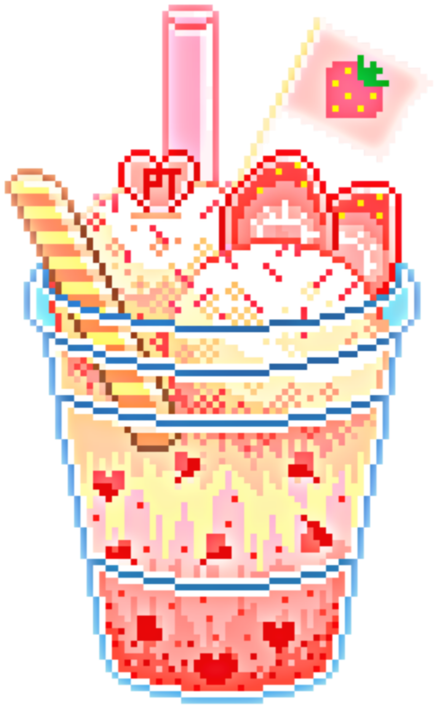 Sticker Kawaii Pastel Pixel Png Pastel Kawaii Pixel - Kawaii Pixel Food Transparent (1767x1767), Png Download