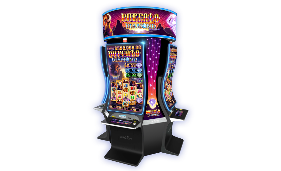 Buffalo Diamond Progressive Slot Aristocrat - G2e 2018 (900x550), Png Download