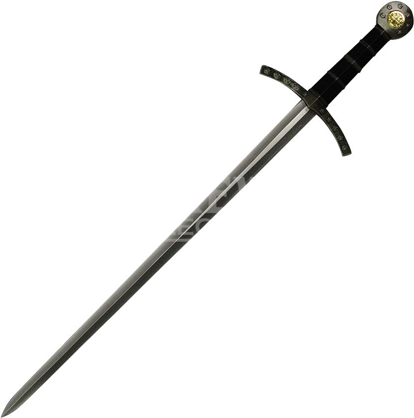 Knights Of Templar Black Hilt Crusader Sword - Game Of Thrones Sword Vector (850x850), Png Download