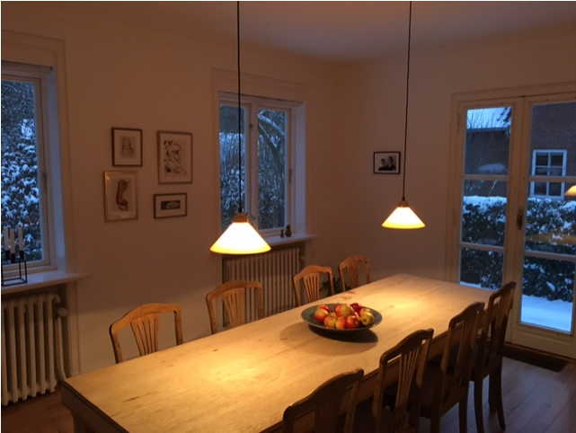 Big Old House, Big Garden In Copenhagen City - Kitchen & Dining Room Table (800x533), Png Download