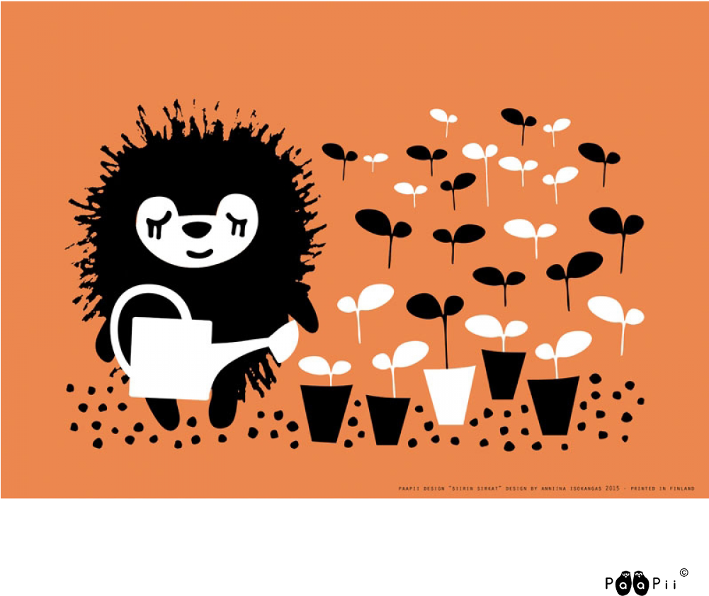 Poster A3, Siiri The Gardener - Cartoon (1000x1000), Png Download
