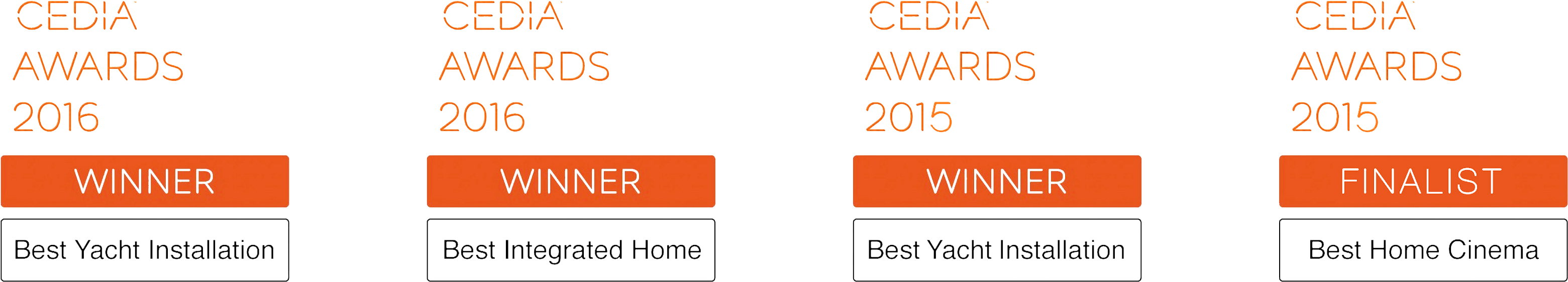 Awards-png - Orange (3172x786), Png Download