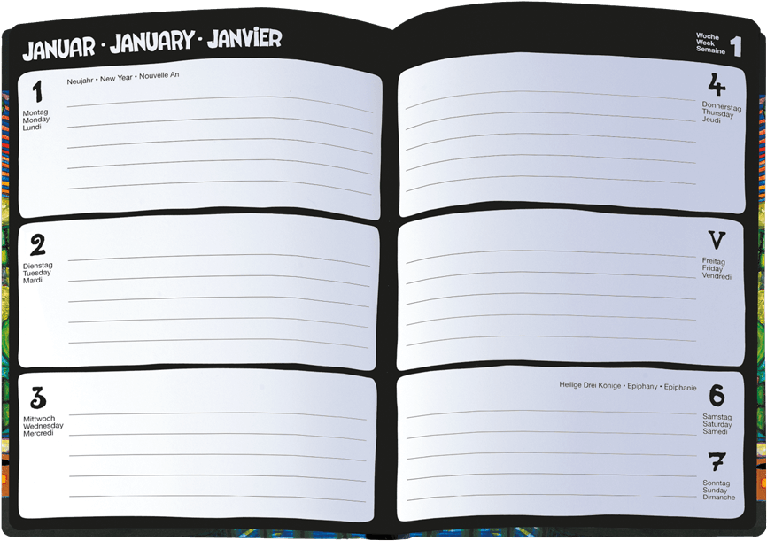Hundertwasser Agenda 2018 - Agenda 2019 (1000x734), Png Download