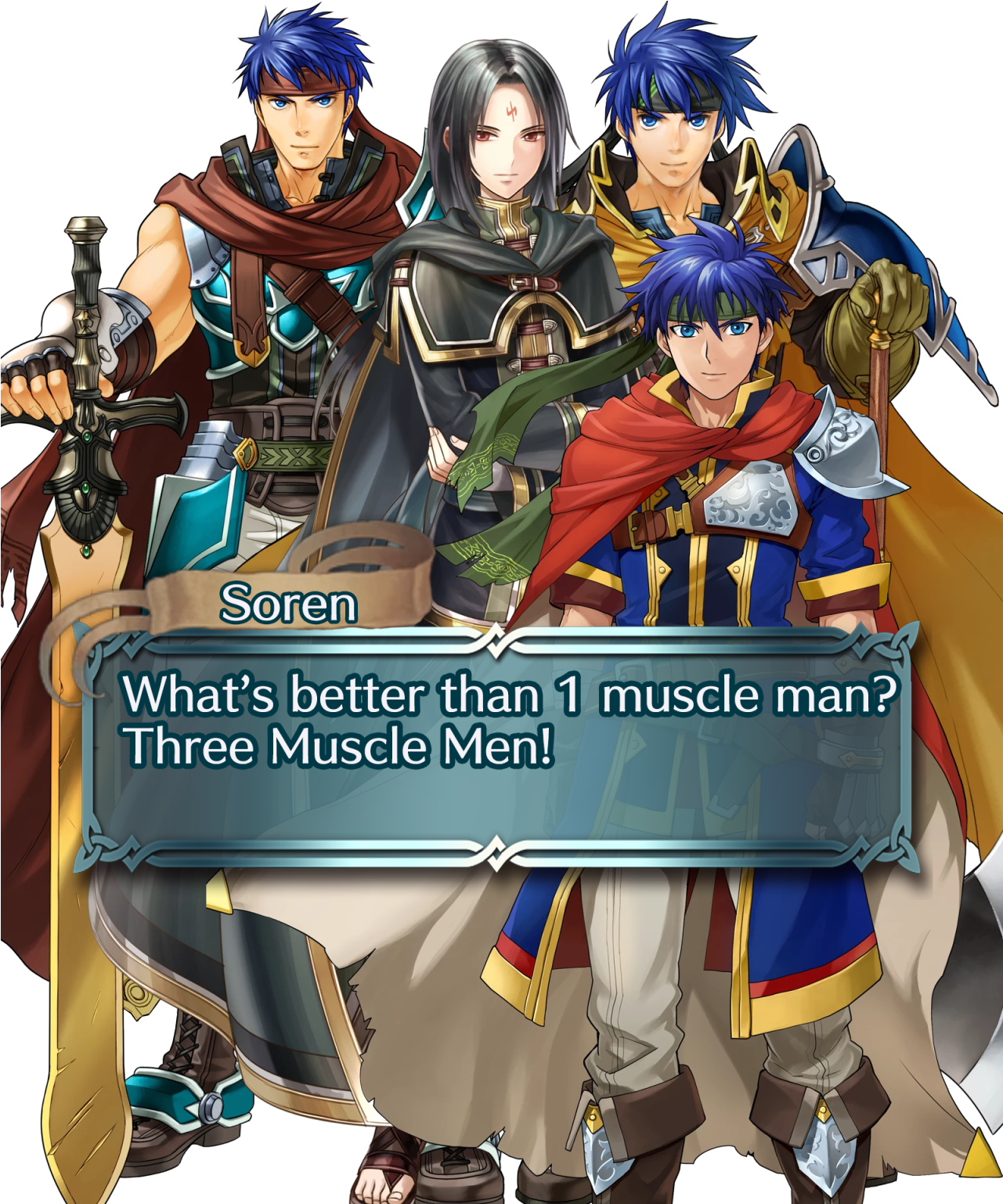 What's Better Than 1 Muscle Man Three Muscle Men - Ike Fire Emblem Heroes (1280x1592), Png Download