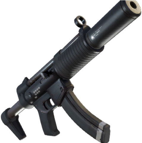 Assault Riffle Clipart Tommy Gun - Fortnite Suppressed Smg (640x480), Png Download