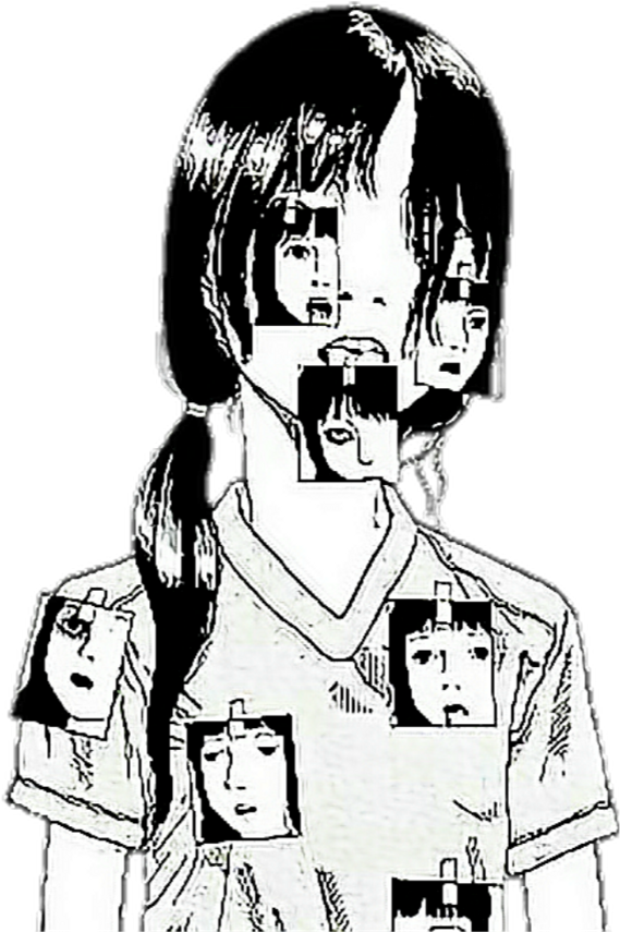 Manga Sticker - Shintaro Kago Art (1024x1024), Png Download