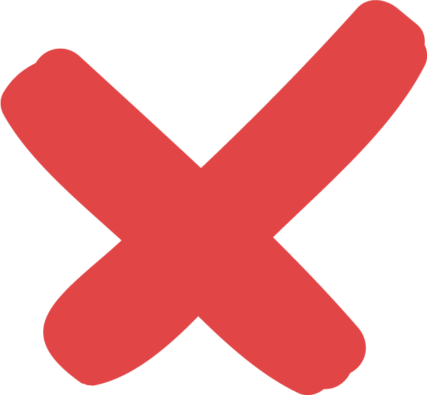 Soft X Mark (613x567), Png Download