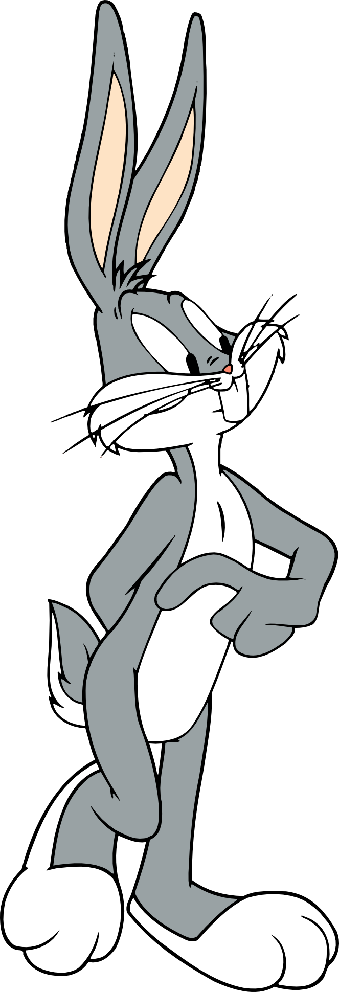 Bugs Bunny Begins To Flirt While Not Wearing His Gloves - Багз Банни Стикер (663x1940), Png Download