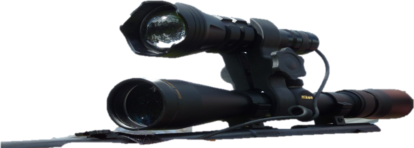 900 Ln - Spotting Scope (2666x1278), Png Download