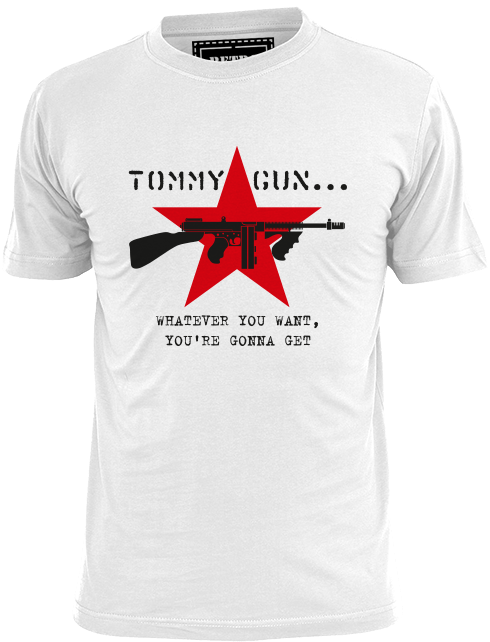 Tommy Gun T Shirt - Tommy Gun Clothing (650x650), Png Download