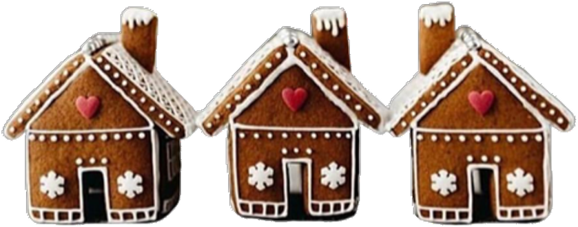 Theme Sticker - Gingerbread House (1024x1036), Png Download
