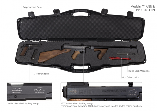 Auto-ordnance Is Proud To Honor John T - Rifle (650x650), Png Download