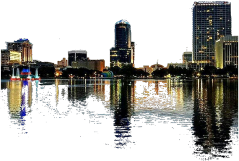 City Sticker - Reflection (1024x1024), Png Download