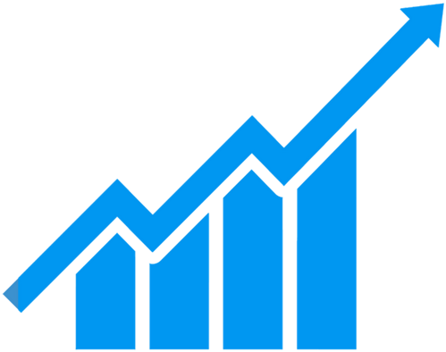 Profitability Icon - Growth Chart Vector (837x450), Png Download