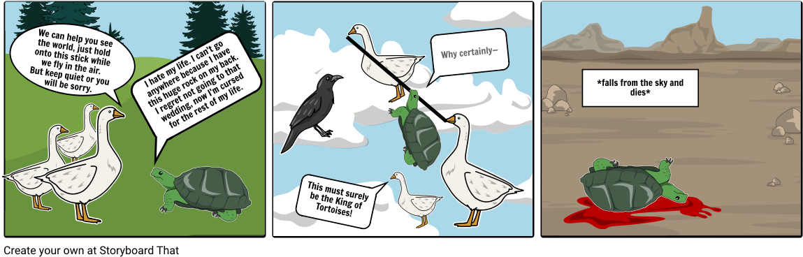 The Tortoise & The Ducks - Cartoon (1164x385), Png Download