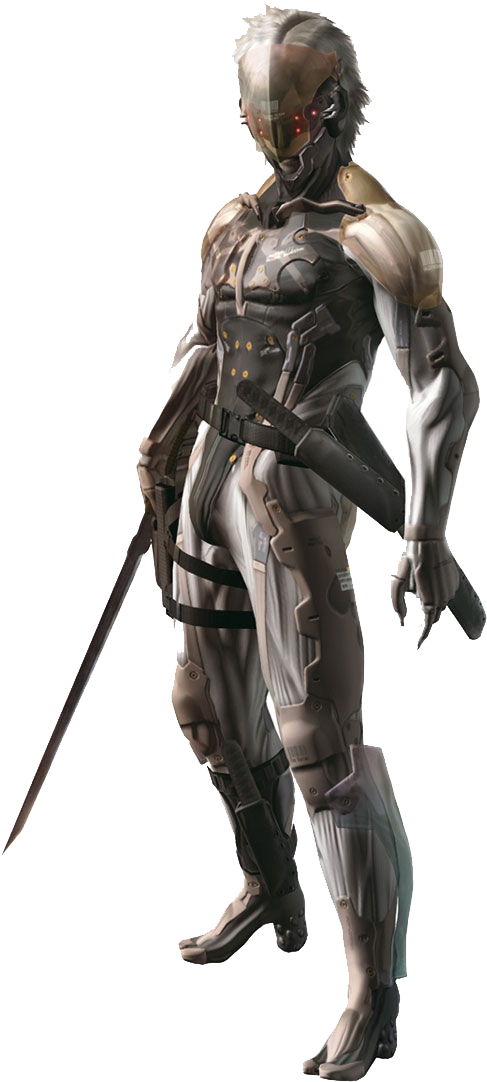 Raiden - Raiden Cyborg Ninja (630x1100), Png Download