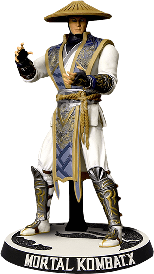 Raiden 4" Action Figure - Mortal Kombat Mezco (600x600), Png Download