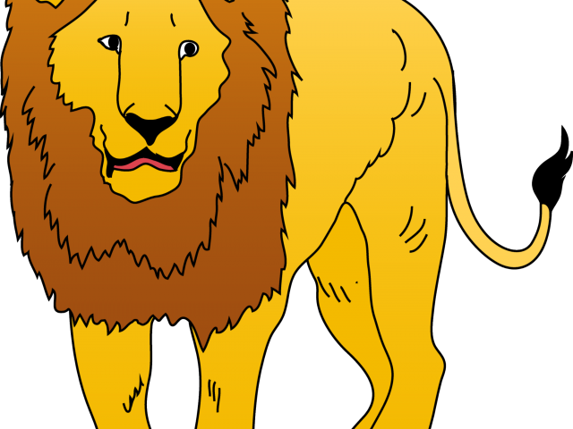 Lioness Clipart Realistic - Animals Clipart Black And White (640x480), Png Download