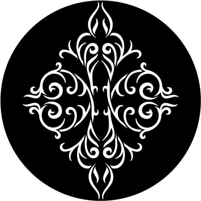 Dainty Scrolls - Circle (800x800), Png Download