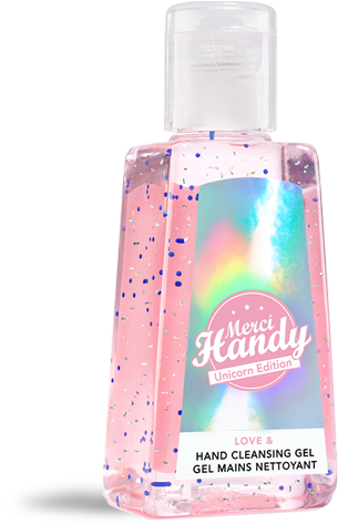 Unicorn Edition Hand Cleansing Gels - Gel Merci Handy (600x600), Png Download