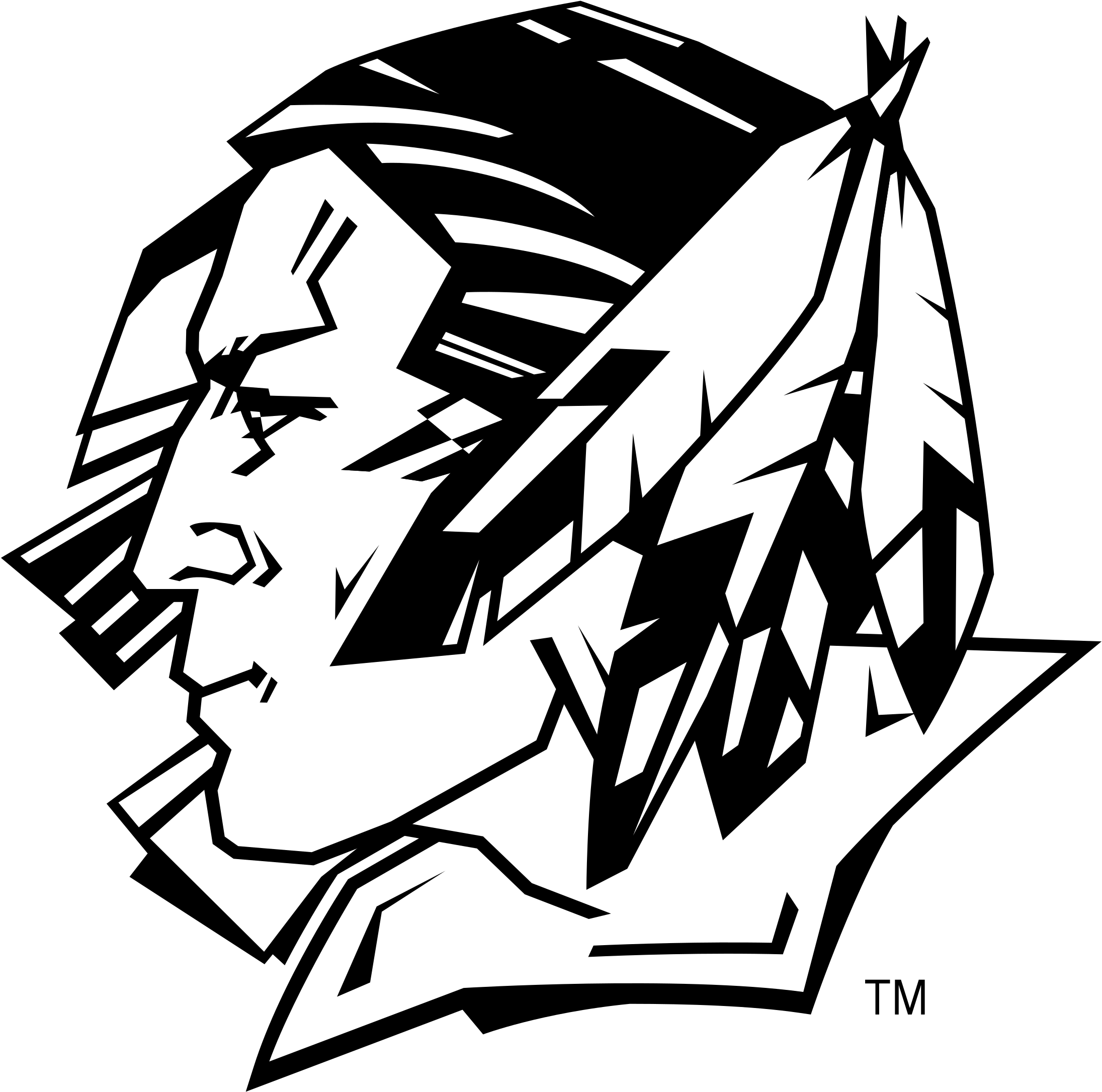 Und Fighting Sioux Logo Png Transparent - Fighting Sioux (2400x2400), Png Download