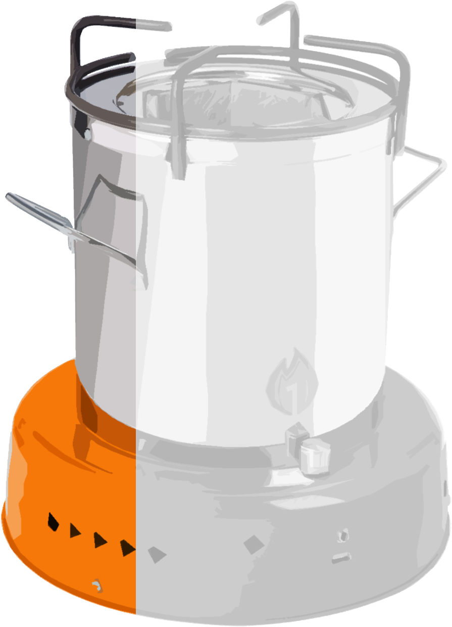 Quarter Stove- - Kitchen Stove (1417x1417), Png Download