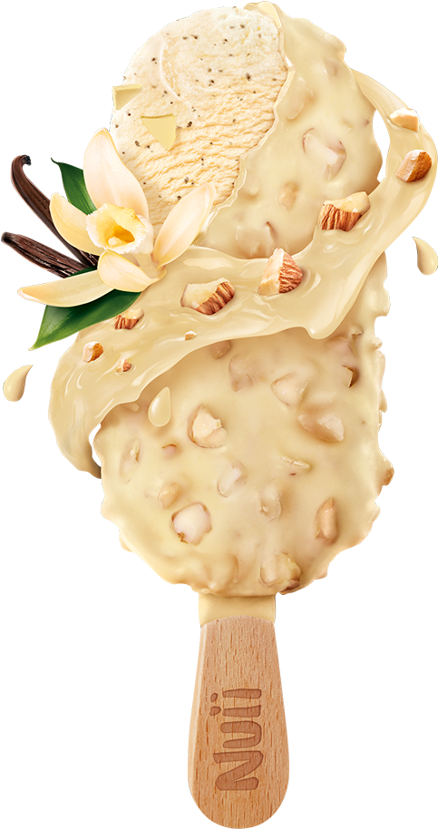 White Choc Vanilla - Ice Cream Bar (612x943), Png Download