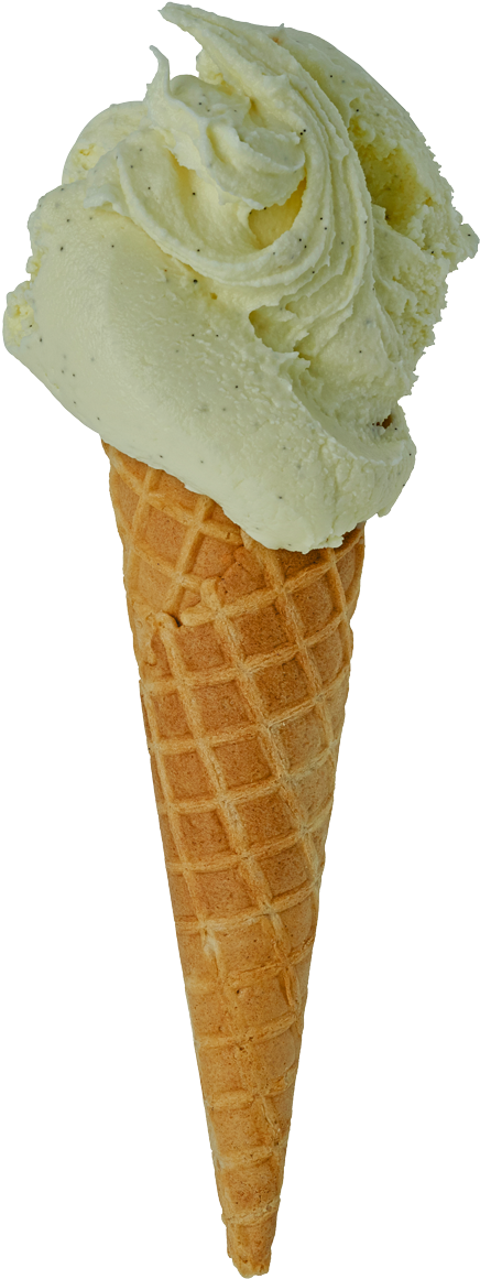 Vanilla - Ice Cream Cone (600x1200), Png Download