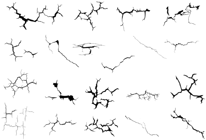 Crack Png Image - Drawing (800x586), Png Download