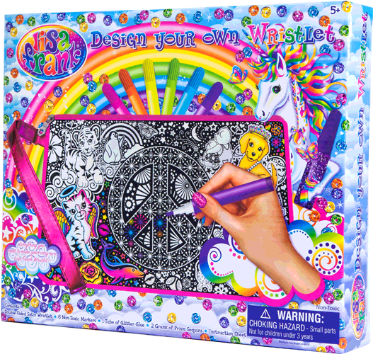 Lisa Frank Dyo Wristlet At Five Below - Motif (654x654), Png Download