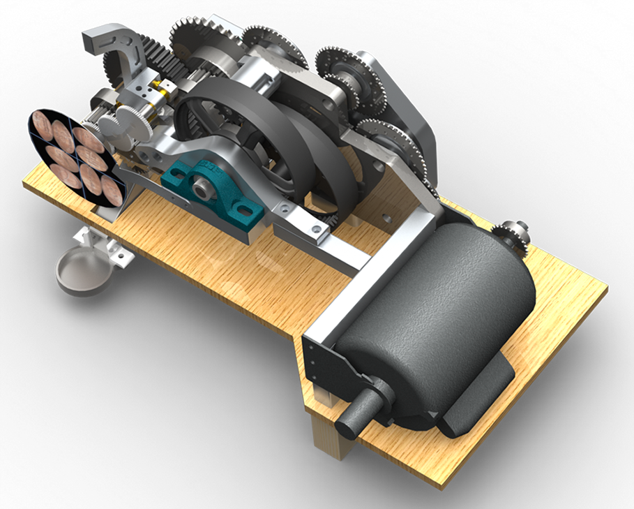 Olin Penny Press - Wood (909x729), Png Download