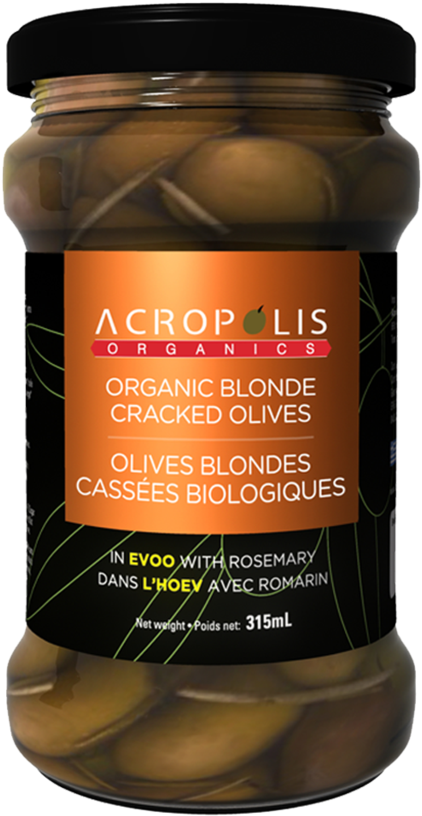 Acropolis Organics Organic Blonde Cracked Olives In - Chutney (1024x1024), Png Download