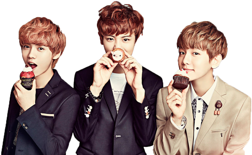 Luhan Chanyeol Baekhyun Exo Amirasone Png Exo Luhan - Baekhyun And Luhan (1024x577), Png Download