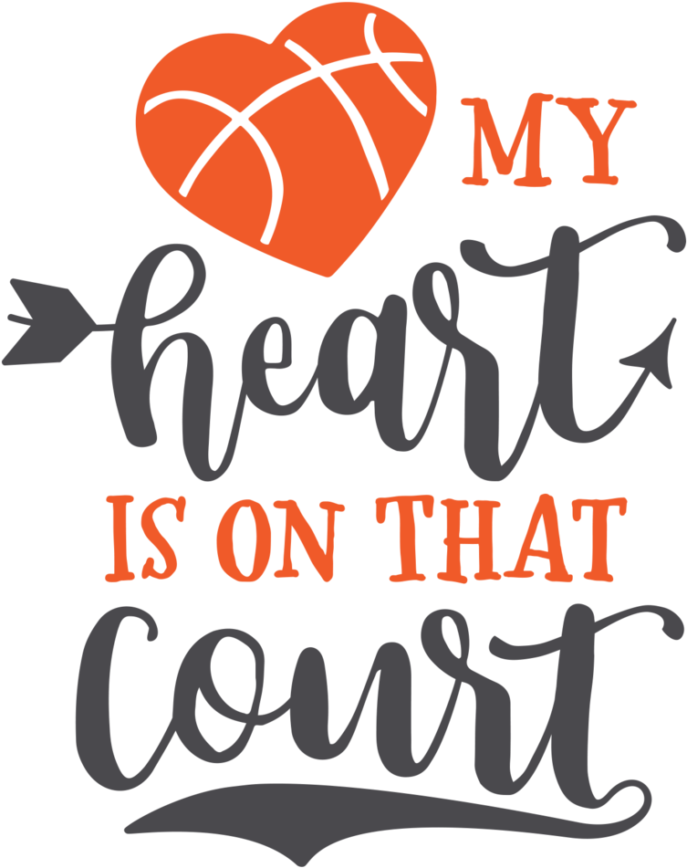 Download My Heart Is On That Court PNG Image with No Background
