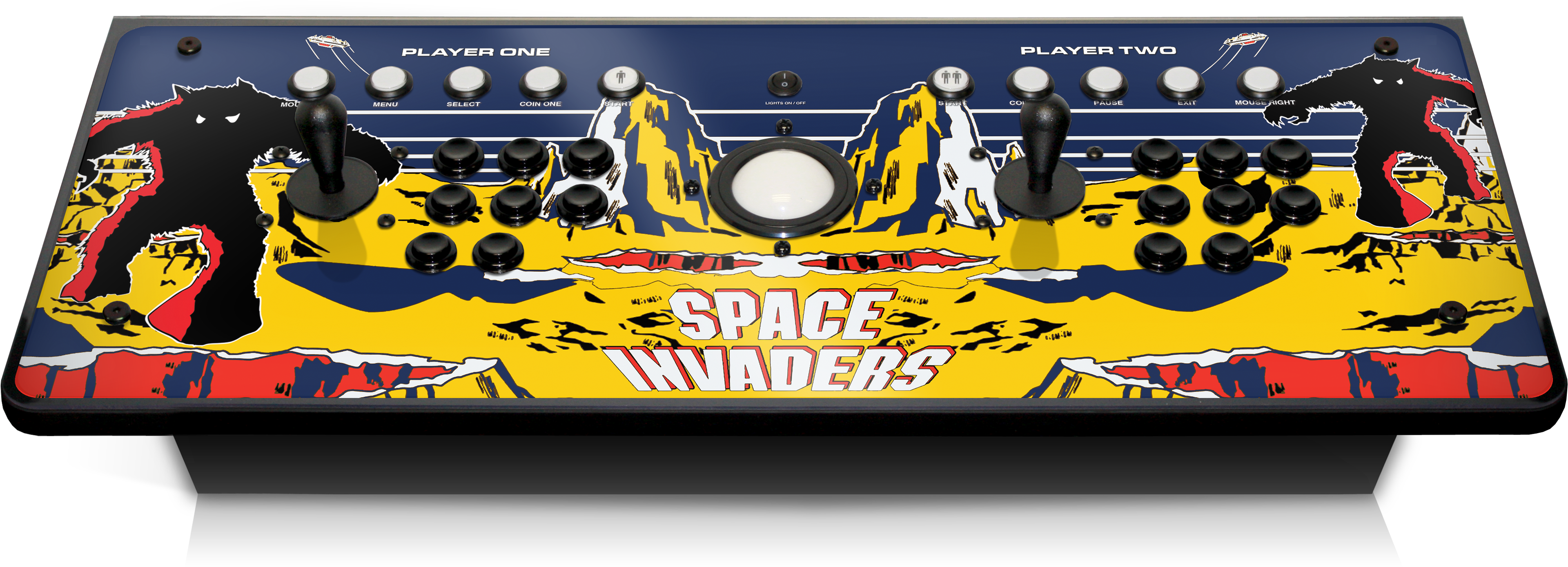1613 In Custom Arcade Controller Space Invaders - Electronics (4044x1613), Png Download