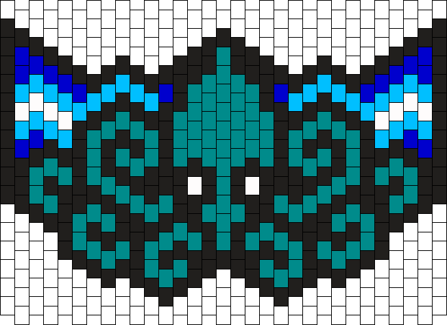 Kraken Mask Bead Pattern - Kandi Mask Patterns (652x474), Png Download