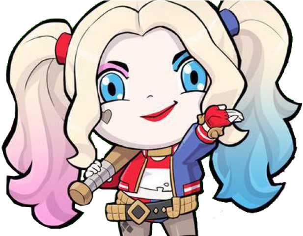 Harley Quinn Clipart Diamond Png - Suicide Squad Harley Quinn Chibi (640x480), Png Download