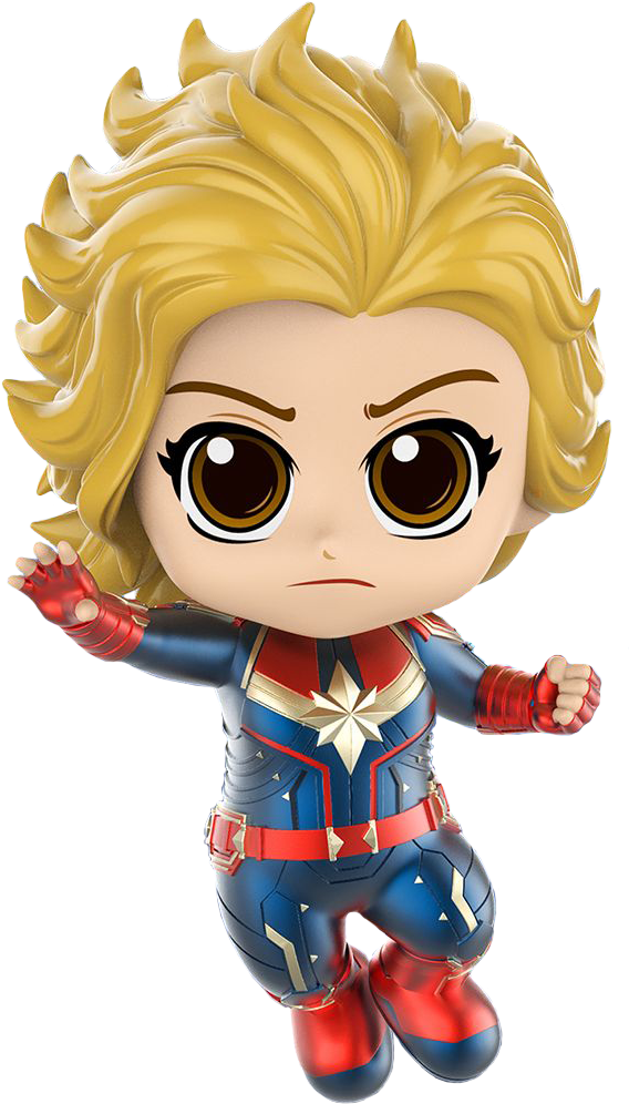 Captain Marvel - Captain Marvel Cosbaby (600x1000), Png Download