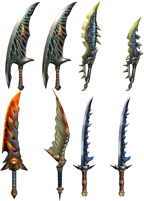 Monster Hunter - Monster Hunter Valfalk Dual Blades (625x816), Png Download