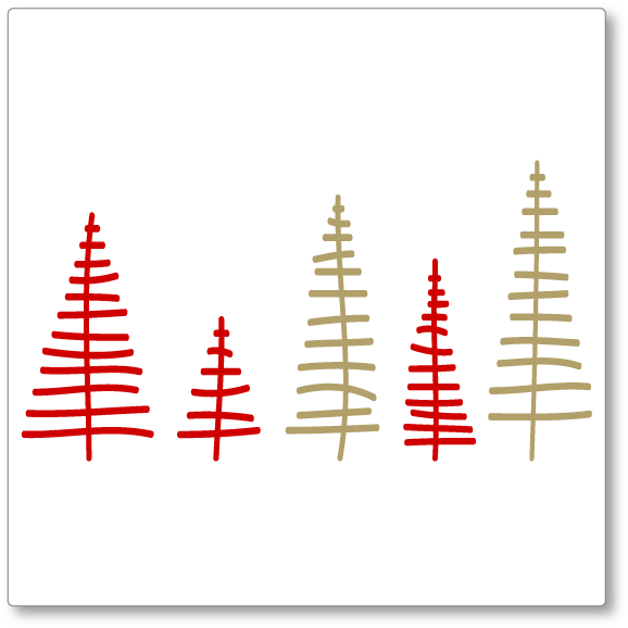 Christmas Tree Modern - Christmas Tree (644x641), Png Download