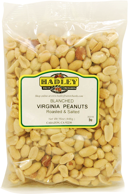 Virginia Peanuts Roasted & Salted - Hadley Fruit Orchards (700x700), Png Download